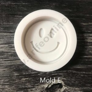 CAKE DECOR™ 3D Silicon 1 cavity Cute Smile Face Mould, Silicone Candle Mould, Soap Mould SBSP-DYF6305