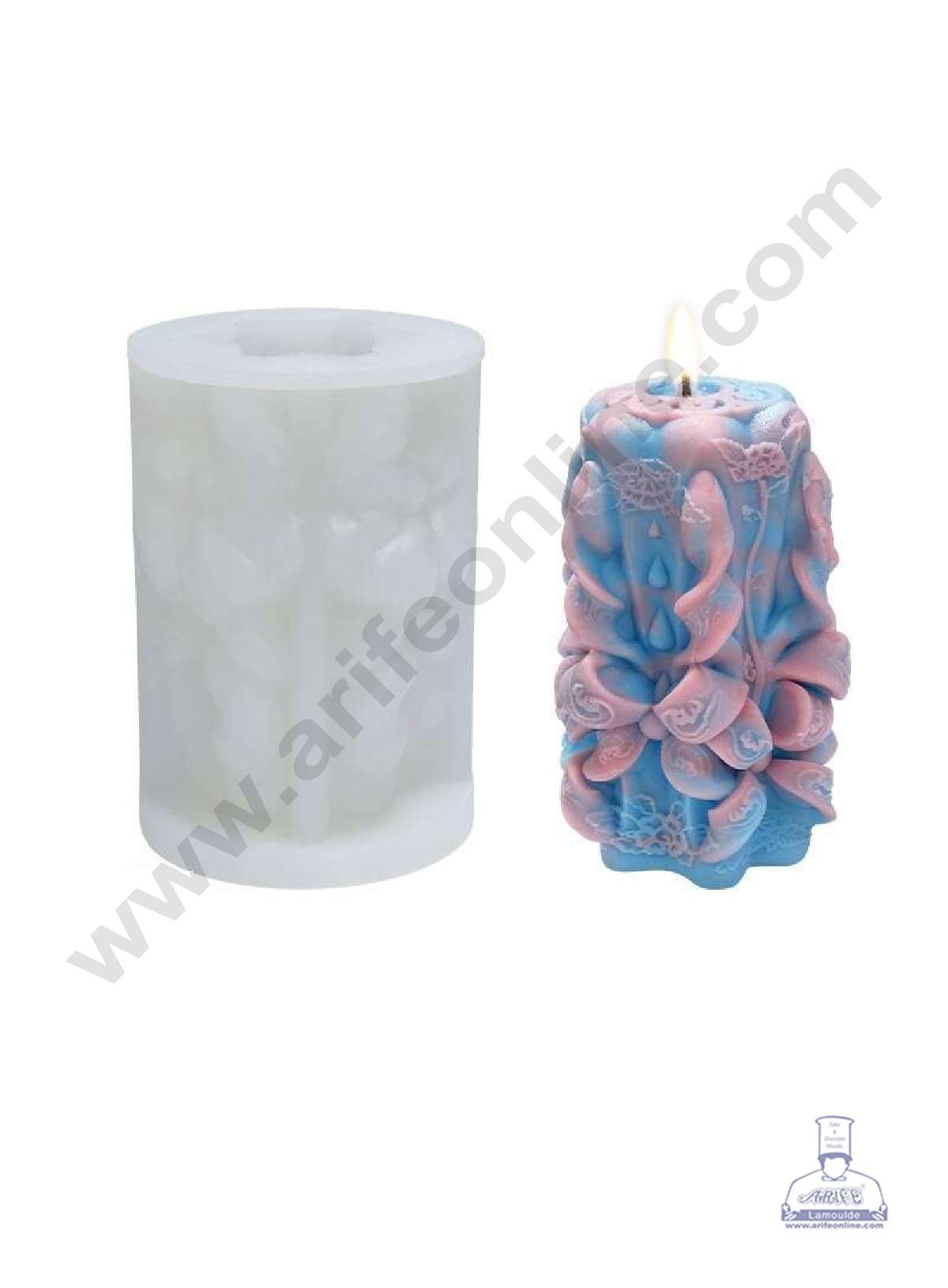 CAKE DECORβ’ 3D Silicon 1 Cavity Carved Root Shape Silicon Candle Mould, Silicon Soap Mould, Handmade Decorative Soap Ornament Making SBSP-DYF6984