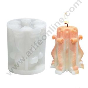 CAKE DECOR™ 3D Silicon 1 Cavity Carved Root Shape Silicon Candle Mould, Silicon Soap Mould, Handmade Decorative Soap Ornament Making SBSP-DYF6987