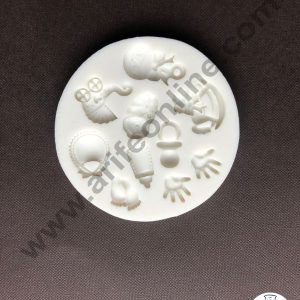 Cake Decor Silicone 10 Cavity Hand Baby Shower Fondant Marzipan Mould