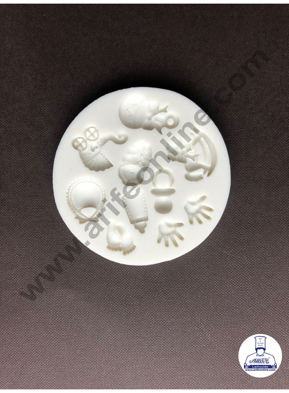 Cake Decor Silicone 10 Cavity Hand Baby Shower Fondant Marzipan Mould