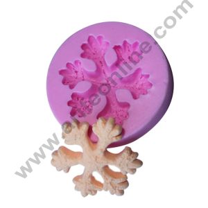 Cake Decor Silicon 1 Cavity Snowflakes Silicone Fondant Mould Marzipan Mould