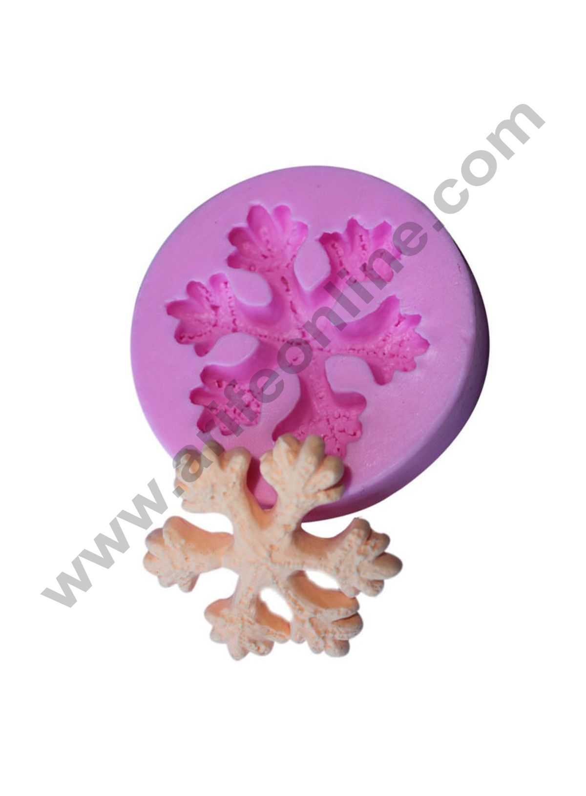Cake Decor Silicon 1 Cavity Snowflakes Silicone Fondant Mould Marzipan Mould