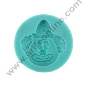 Cake Decor Silicon 1 Cavity Clown Face Silicone Fondant Mould Marzipan Mould