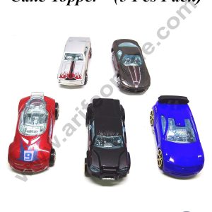 CAKE DECOR™ 5 Piece Mini Racing Car Cake Toy Topper | Decorations Figurines - (SB-T-1699-5)