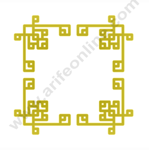 4 pcs Golden Acrylic Corner Cutout Topper - CAKE DECORβ’ DESIGN 2