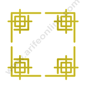 4 pcs Golden Acrylic Corner Cutout Topper - CAKE DECORβ’ DESIGN 4