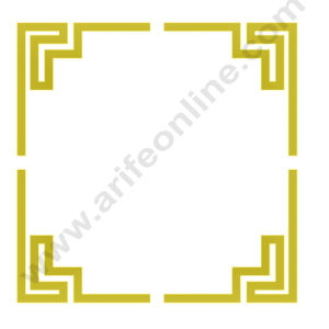 4 pcs Golden Acrylic Corner Cutout Topper - CAKE DECOR™  DESIGN 6