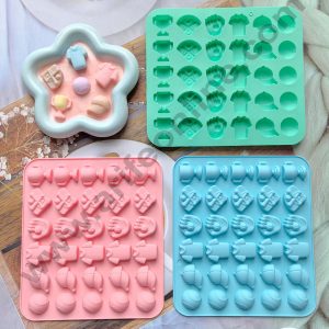 30 Cavity Soccer Game with Mini Ball, Trophy, Cap And Gloves Shape Silicon Mould | Make Up Products Silicone Mould - CAKE DECOR™