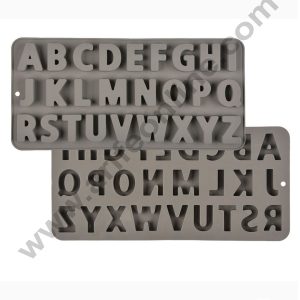 "A-Z" 26 English Letters Upper Case Alphabet Chocolate Candy Silicone Mold  Alphabet Baking Silicon Mold