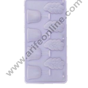 Cake Decor 8 Cavity Glass And Leaf Shape Silicone Chocolate Mould
