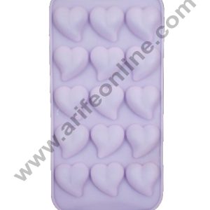 Cake Decor 15 Cavity Pointed Heart Shape Silicone Chocolate Mould