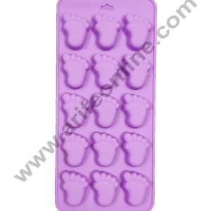 Cake Decor 15 Baby Feet Shape Silicone Chocolate Mould