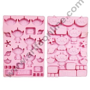 Cake Decor 26 Cavity Alien Shape Silicone Chocolate Mould