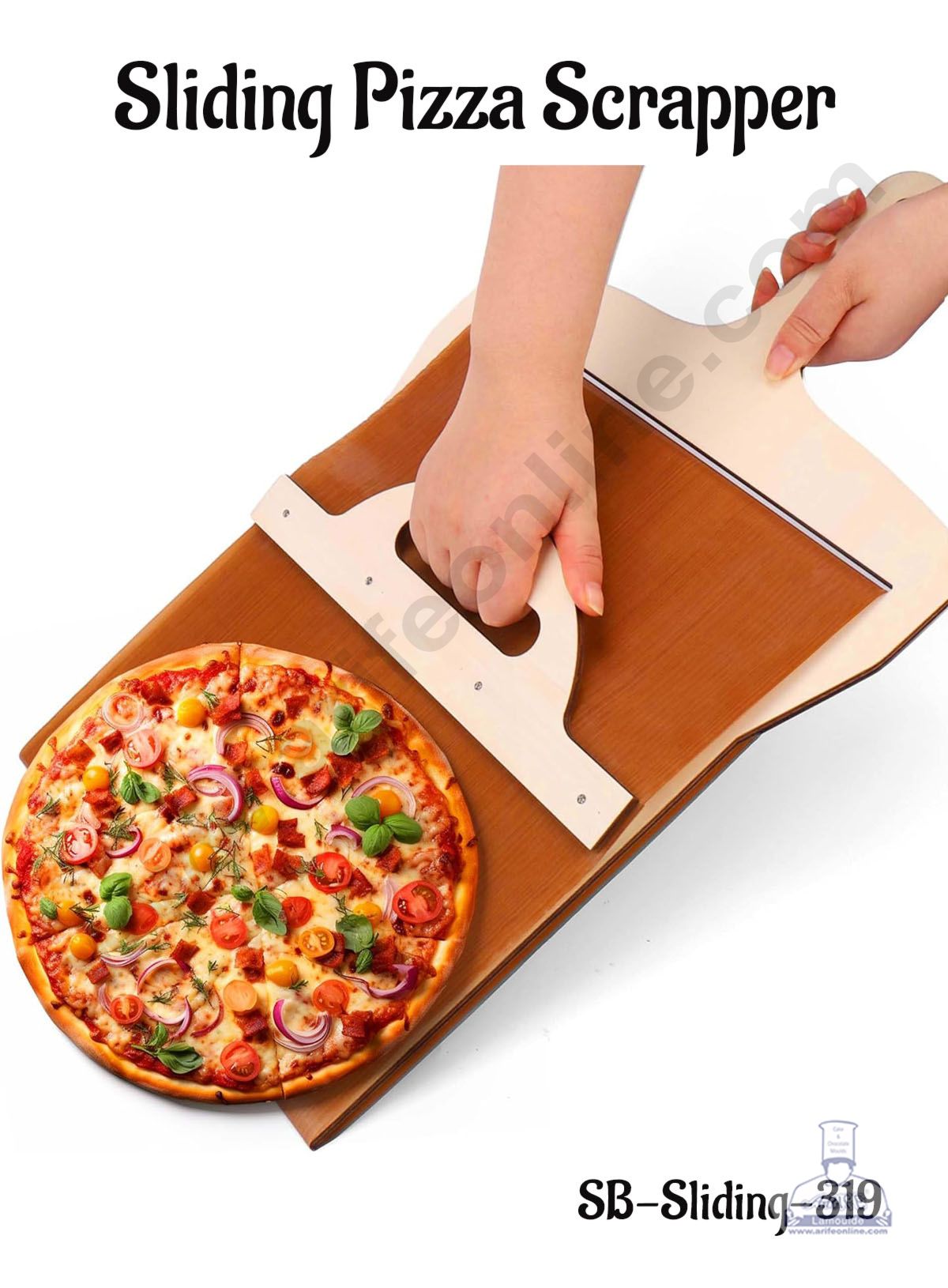 CAKE DECORβ’ Sliding Pizza Cake Sliding Scrapper, That Transfers Pizza Perfectly | Pizza Board| Pizza Transfer Slider Pizza