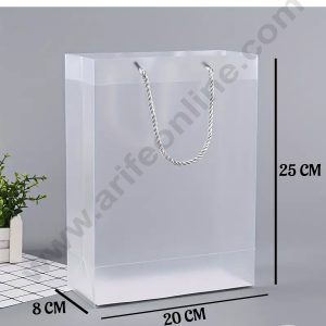 CAKE DECORβ’ Small Plastic Transparent Handbag - 1 Piece | Gift Box | Gift Bag with Handle