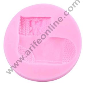 Cake Decor Silicon 1 Cavity Christmas sock stockings Silicone Fondant Mould Marzipan Mould