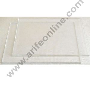 Cake Decor 8 Inch Square Clear Acrylic Cake Board Ganaching Plate (3mm thickness)
