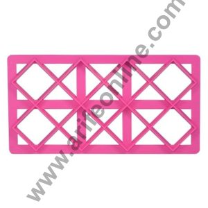 Cake Decor Square Shape Quilt Embosser Molds, Cookie Biscuit Mold Fondant Cake Tools