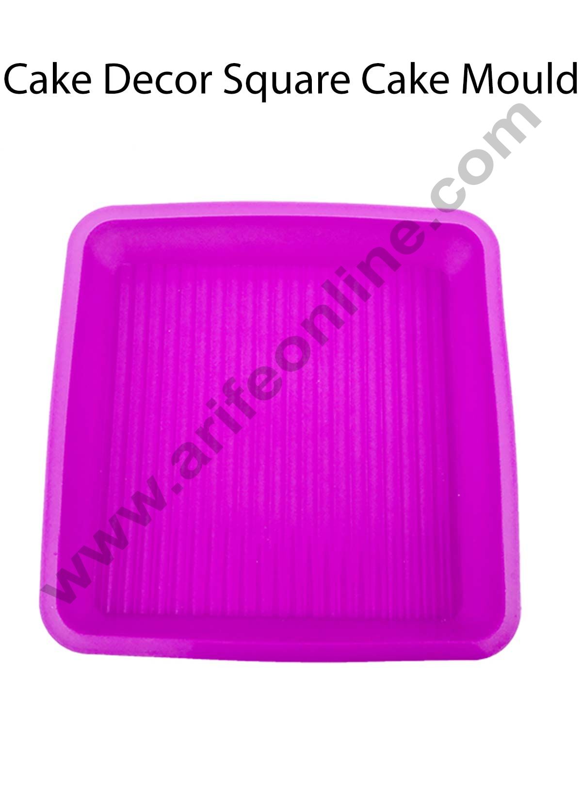 Cake Decor Silicon Bakeware Medium Square Shape Cake Mould