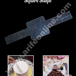 CAKE DECOR™ Square Shape Pull Up Clear Cake / Mousse Strips - (5 pcs Pack)