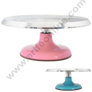 Cake Decor Rotating Cake Turntable Cake Decorating Stand with Stainless Steel Ball Bearings (12 Inch)