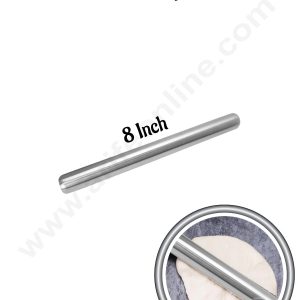 CAKE DECOR™  Stainless Steel Rolling Pin | 8 Inch | SB-SSRP-8 | 1 Piece