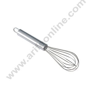 Cake Decor Stainless Steel 12 inch Hand Whisk Egg Beater Kitchen Blender Stainless Steel Ball Whisk