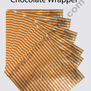 CAKE DECOR™ 8x8 cm Strip Print Aluminum Cut Foil Wrappers – Pack of 200 | Multicolor