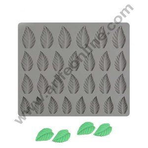 Cake Decor Silicon 28 Cavity Leaf Design Chocolate Mould, Ice Mould, Chocolate Decorating Mould