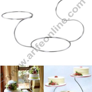 Cake Decor 3 Tier Metallic Cake Display Stand Swan Shape