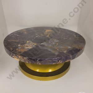 CAKE DECOR™ 360 Degree Rotating Cake Stand Cake Decorating Turntable - Marble Theme 01 (SBCS-010-01)