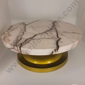 CAKE DECOR™ 360 Degree Rotating Cake Stand Cake Decorating Turntable - Marble Theme 03 (SBCS-010-05)