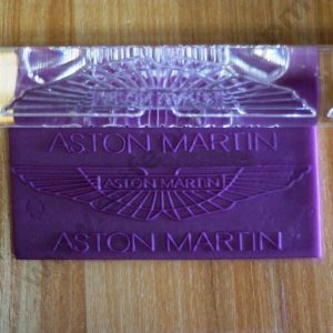 Cake Decor Big Textured Acrylic Rolling Pin - Aston Martin