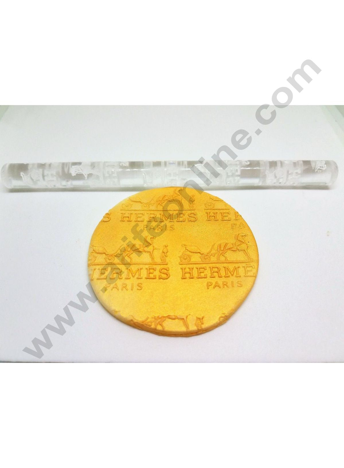 Cake Decor Big Textured Acrylic Rolling Pin - Hermes