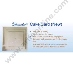 Cake Decor Ultimakes Cake Card - Square 6 inch