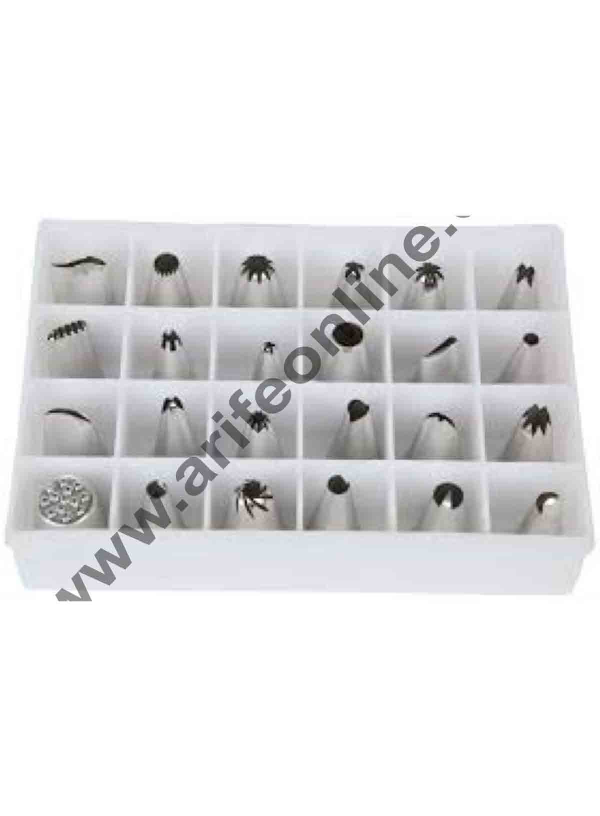 Cake Decor 24pcs/Set Box Piping Nozzles Pastry Tips Cupcake Cake Decorating