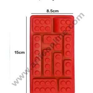 10 Cavity Lego Block Silicone Mould for Chocolate -  CAKE DECOR™
