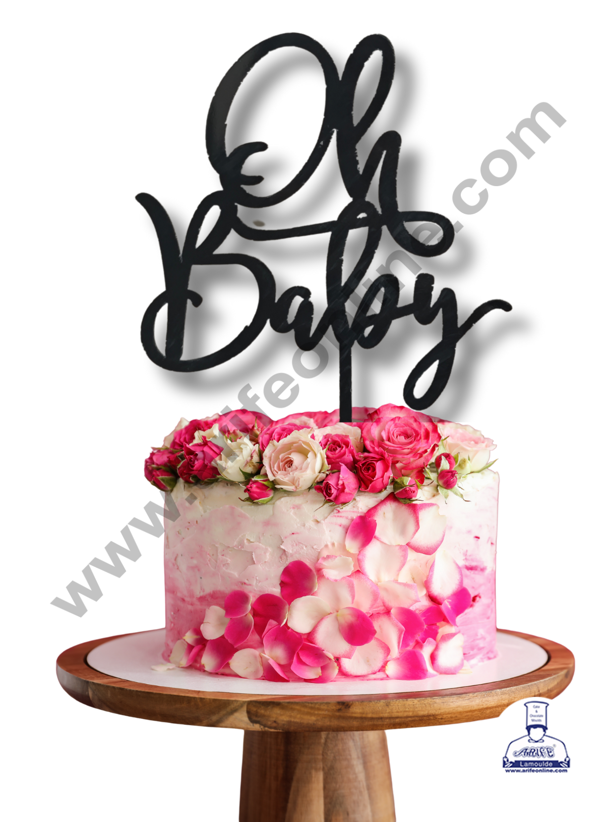CAKE DECOR™ 5 inch Acrylic Oh Baby Topper Cake Decoration Dessert Decoration