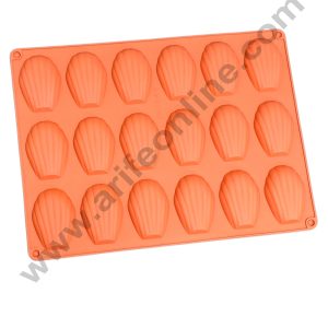 18 Cavity Madeleine Shape Silicon Muffin Mould - CAKE DECOR™