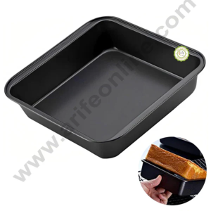 CAKE DECORβ’ Non-Stick Square Cake Mould β Large 20 x 20 x 4.5 cm Baking Pan