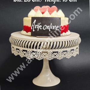 CAKE DECORβ’ Small White Metal Cake Stand | Dessert Stand | Cupcake Stand