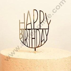 CAKE DECOR™ 5 inch Acrylic Happy Birthday Cake Topper Cake Decoration Dessert Decoration