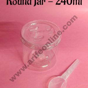 Ultimakes Round PET Jar /Can-240ml (1 piece)