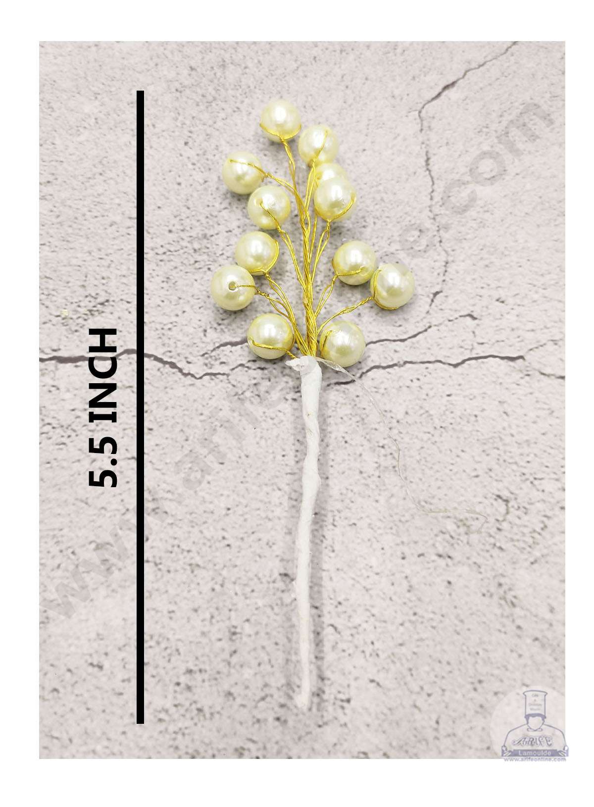 Cake Decorβ’ Pearl Bead Flower For Cake Decoration β White ( 1 pc pack )