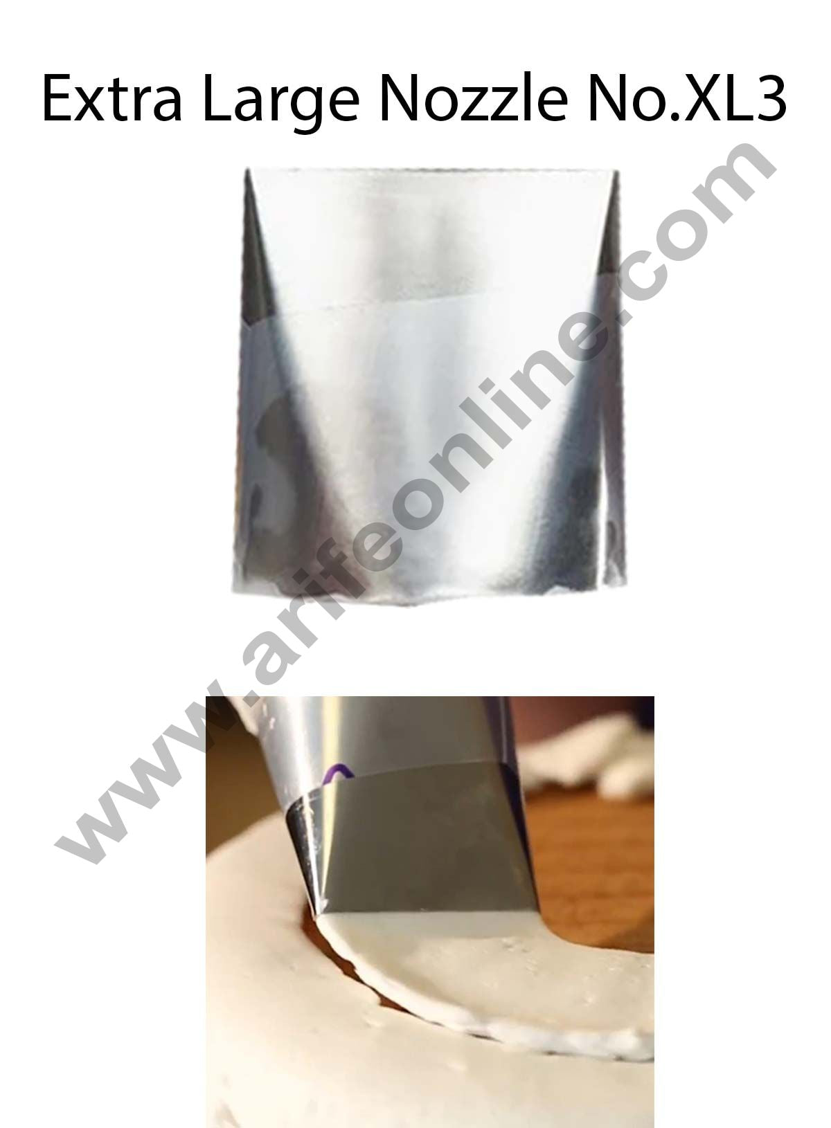 Cake Decor Extra Large Nozzle - No. XL3 Basketweave Piping Nozzle