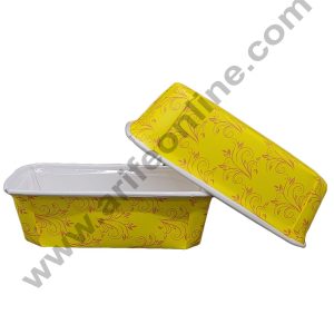 Cake Decor Yellow Leaf Design Plum Cake Mould Paper Baking Mold Plumpy 10 Pcs