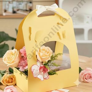 Butterfly Cutout Hamper Bag Yellow - 1 Pc Pack