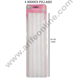 Cake Decor 4pcs Plastic Hidden Pillars Cake Pillar Long 30CM