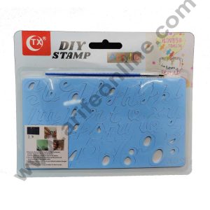 Cake Decor Lowercase Alphabet and Number Acrylic Diy Stamp Embossed Fondant Cake Decorating abc-001